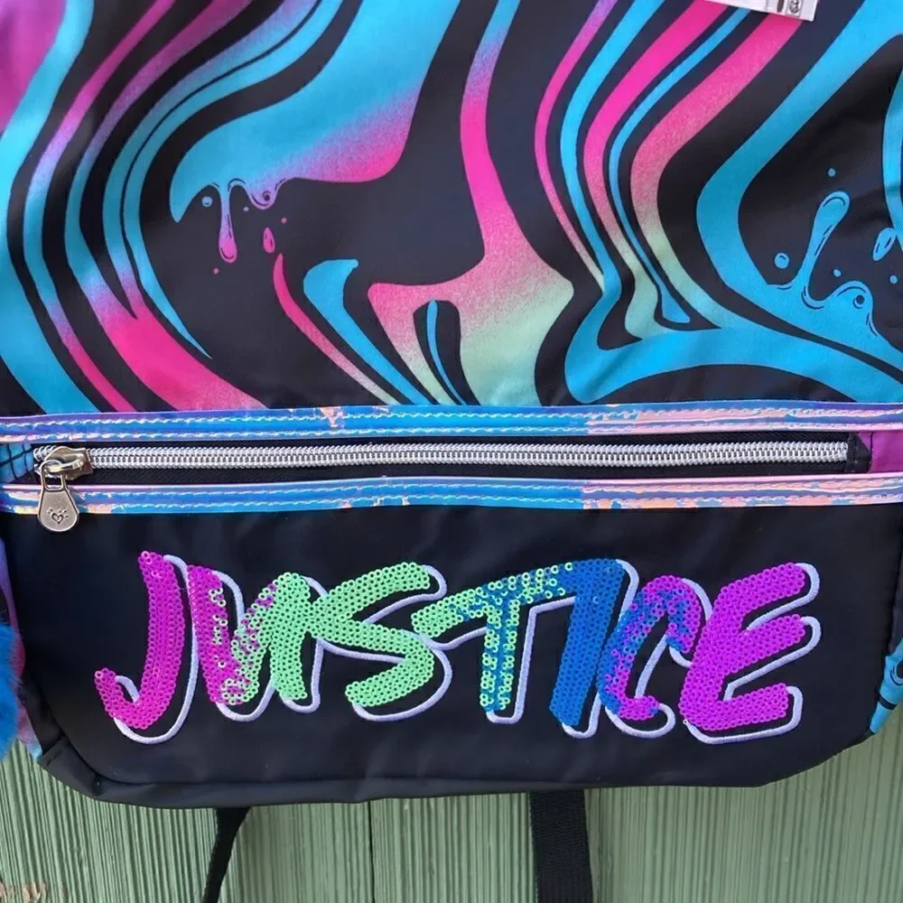 Justice Girls Graphic Backpack Bag